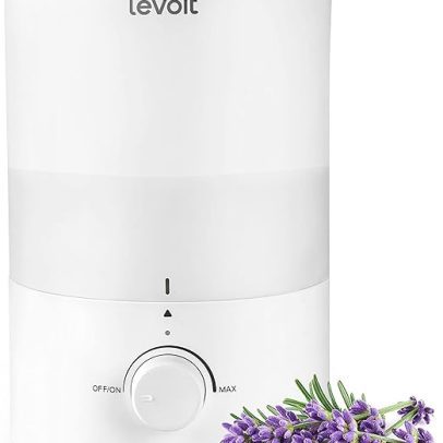 Humidifiers for Bedroom, Quiet (3L Water Tank) Cool Mist Top Fill Essential Oil Diffuser with 25Watt for Home Large Room, 360° Nozzle, Rapid Ultrasonic Humidification for Baby Nursery and Plant