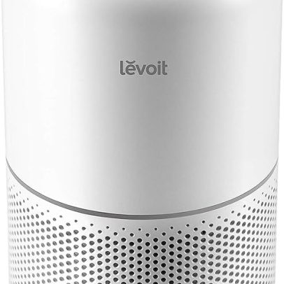 LEVOIT Air Purifier for Home Allergies Pets Hair in Bedroom 3-in-1 Filter with HEPA sleep mode, Remove Dust Smoke Pollutants Odor, Core300-P, White