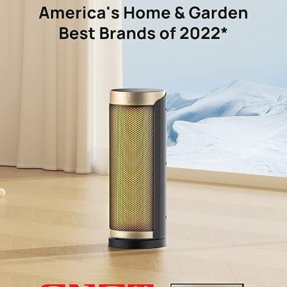 Dreo Space Heater, Portable Electric Heaters for Indoor Use, 1500W Quiet PTC Ceramic Heating with Remote for Office, Home Bedroom
