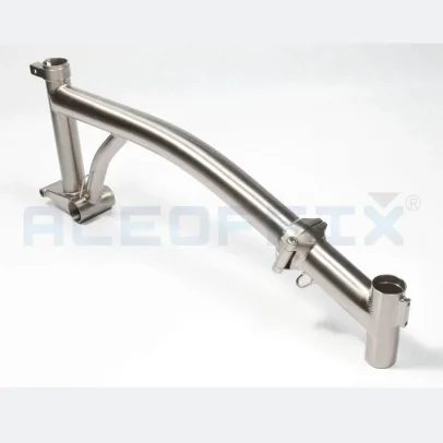 Main Frame Silver Nickel Plating Chrome Molybdenum Steel for Brompton Bike Folding Bike Frame 2Kg