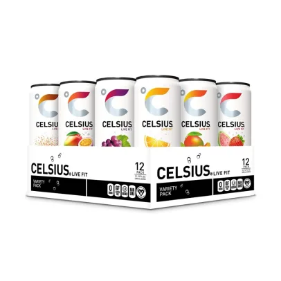 CELSIUS Official Variety Pack, Functional Essential Energy Drink 12 Fl Oz (Pack of 12)