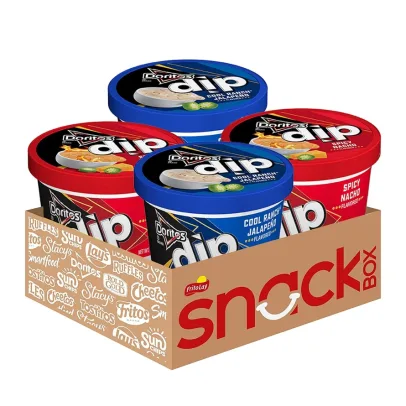 Doritos Spicy Nacho Flavored Dip and Cool Ranch Jalapeno Flavored Dip Variety Pack, 40 Ounce (Pack of 4)