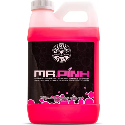 Chemical Guys CWS_402_64 Mr. Pink 泡沫洗车皂（适用于泡沫炮、泡沫枪或水桶清洗）适用于汽车、卡车、摩托车、房车等，64 液量盎司（半加仑），糖果香味