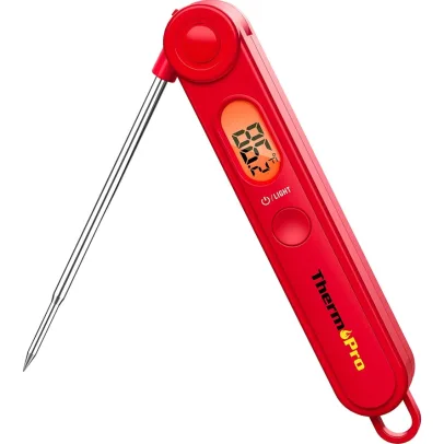 ThermoPro TP03 Digital Meat Thermometer for Cooking Kitchen Food Candy Instant Read Thermometer with Backlight and Magnet for Oil Deep Fry BBQ Grill Smoker Thermometer
